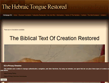 Tablet Screenshot of genesirestituita.com